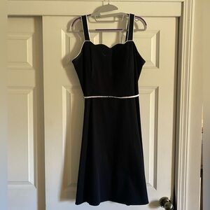 Vintage Y2K cocktail coquette scalloped bodice Bow tie in back